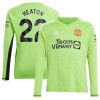 Camiseta de fútbol Portero Manga Larga Manchester United Heaton 22 Primera Equipación 23-24 - Hombre